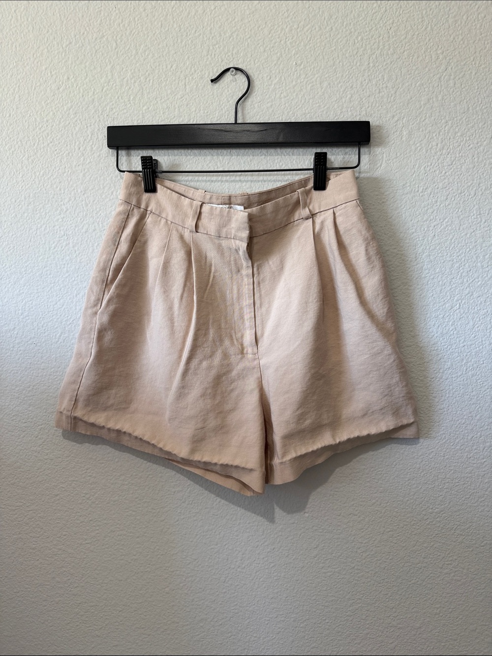 Wayf High-Waist Tailored Shorts Sz s